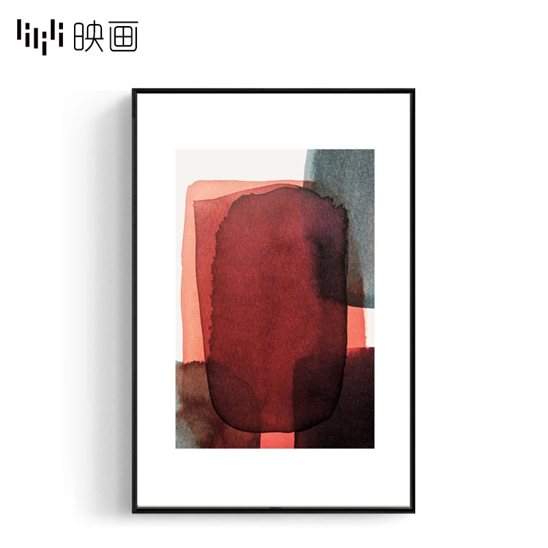 走道现代简约留白抽象风装饰画