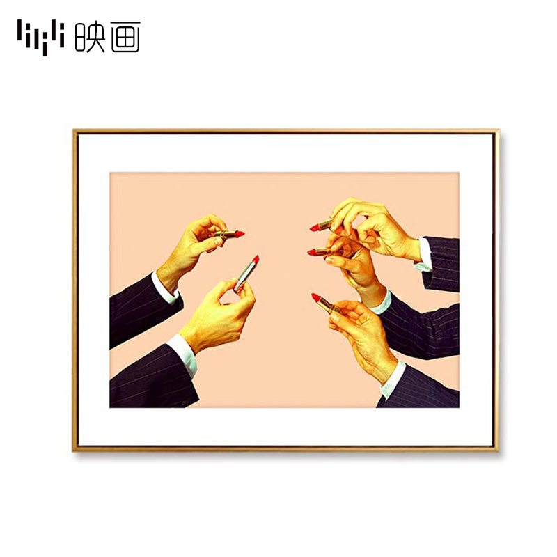 小众软装摄影摆台工作室背景墙画