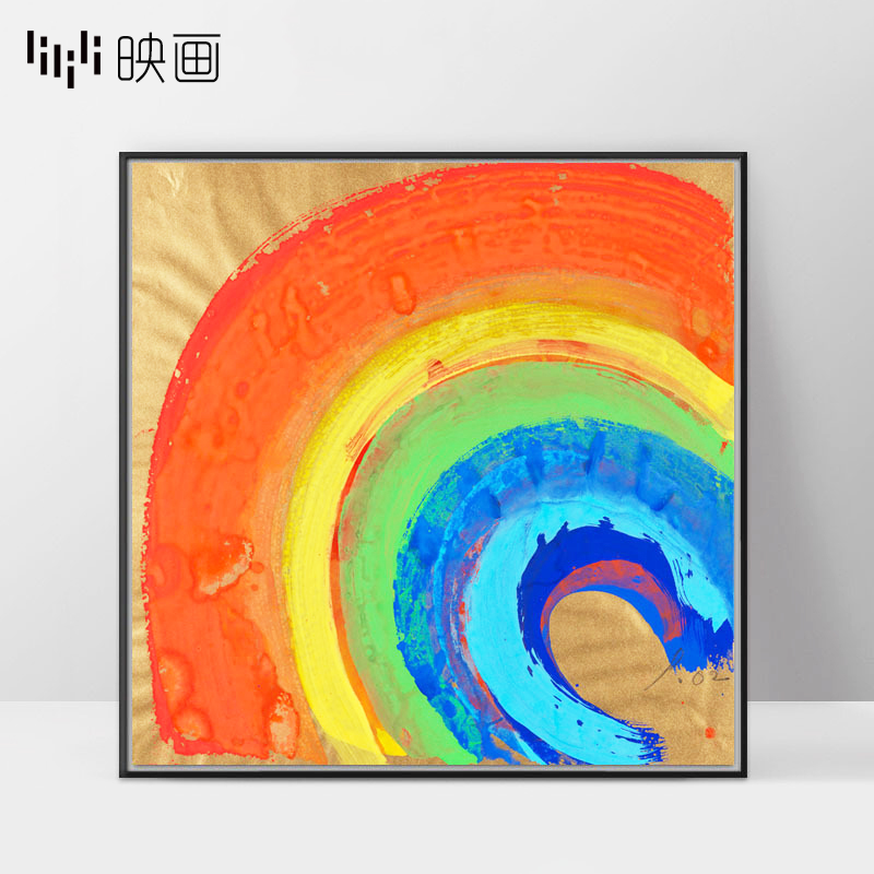 墙体艺术客厅欧式风抽象画