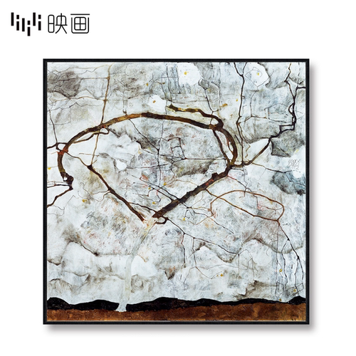 美式装饰画抽象展厅玄关挂画客厅简美壁画餐厅画装饰复古怀旧单幅 - 封面