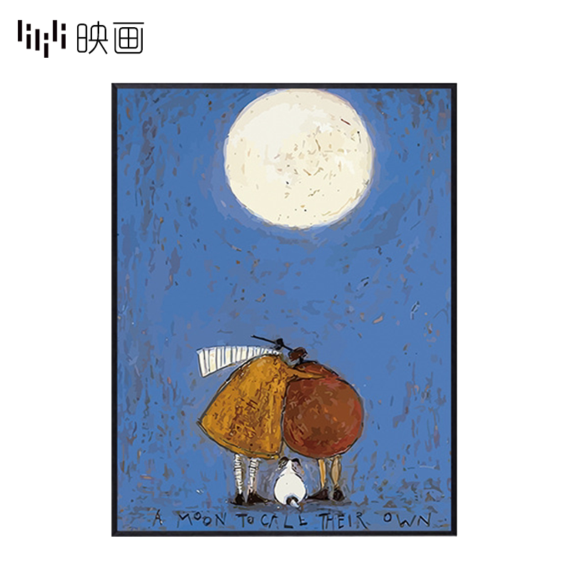 卧室床头画现代简约挂画温馨家庭装饰画挂墙画客厅壁画小尺寸浪漫