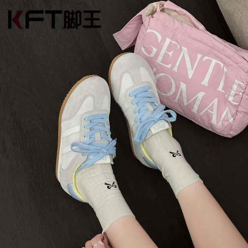 KFT脚王2025秋季新款女鞋休闲老爹鞋透气韩版厚底德训运动小白鞋