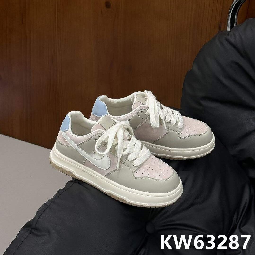 KFT脚王小白鞋女秋季新款韩版百搭平底系带运动休闲板鞋子潮ins