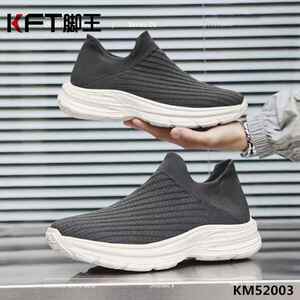 KFT脚王网面透气运动鞋男2025春夏季一脚蹬休闲鞋防滑超轻跑步鞋