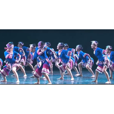 新款中国舞蹈荷花奖民族民间舞蹈群舞《幸福就要跺跺脚》舞蹈服装