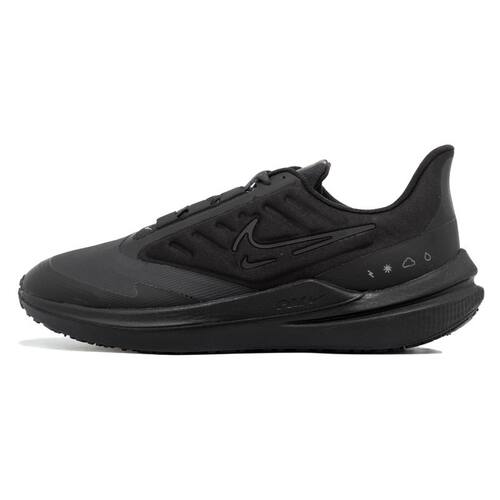 NIKE/耐克男鞋Winflo 9 春季黑武士缓震气垫防水跑步鞋DM1106-007