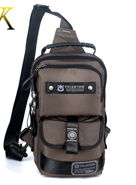 25新款男胸包夏季户外运动小包单肩背包斜跨手提胸前包斜背多功能