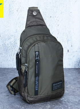 胸包男多功能户外旅游休闲小包防水单肩斜背包挎包尼龙胸前包女潮