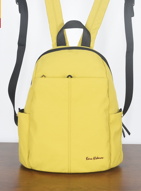 香港KK正品新款简约双肩包休闲时尚户外日常轻便文艺风帆布小背包