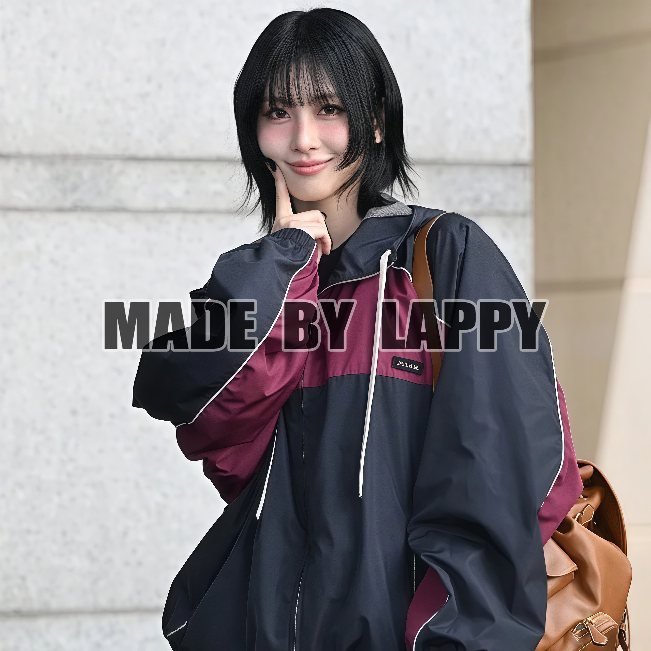 Lappy情侣薄款双层连帽夹克