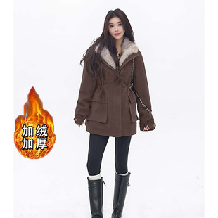 中长款派克棉服女款2025新款秋冬季加绒棉衣加厚保暖棉袄开衫外套