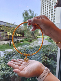 抓周岁长命锁编绳金色宝宝项圈多挂款婴儿童百岁福锁项链绳项圈