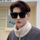 连体镜片FENG字母超酷男个性 墨镜抖音潮黑色女骑行欧美防风太阳镜
