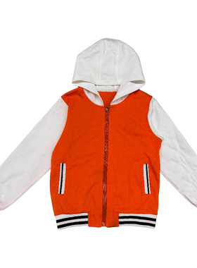 棒球服橙色校服御桥小学校服同款实验小学拉链款春秋装来图定制