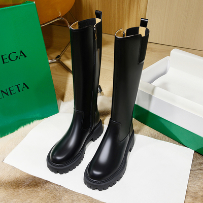 戈琳娅骑士靴厚底大筒围长靴