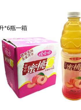 娃哈哈水蜜桃鲜橙汁1.5l*6瓶