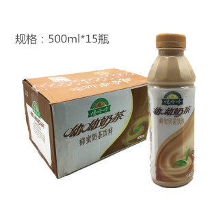 娃哈哈呦呦奶茶蜂蜜奶茶饮料原味500ml*15瓶/箱特惠多省包邮