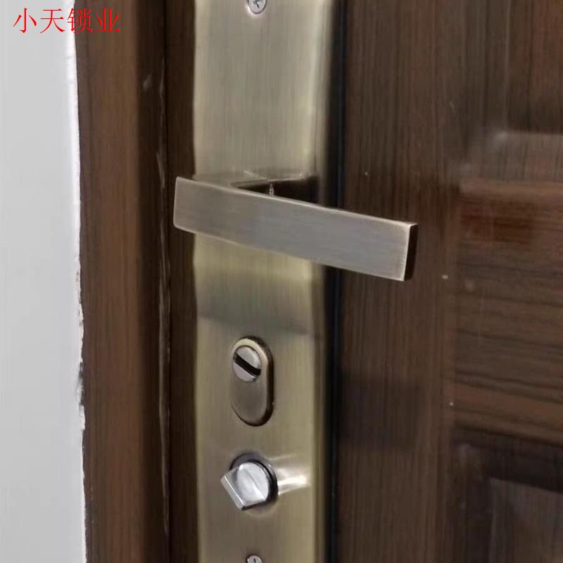 防盗门通用型国标门锁配件步阳星月神等家用大门中心距离68把手.