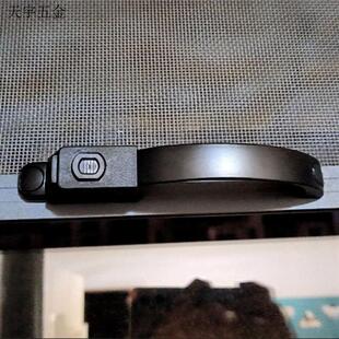 金钢网纱窗锁按压式窗锁三推窗片纱窗锁防盗网纱窗锁带钥匙窗拉.