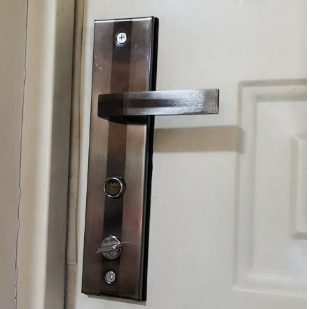 盼盼美心老式门锁实心把手保德安 防盗门拉手11#13型 孔距222/235