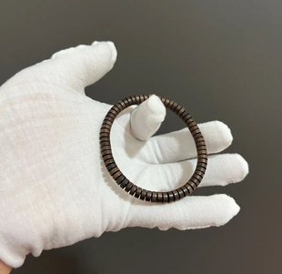 文昌阁印度迈索尔老山檀香阴沉老山檀直切手串药片6*3手串走流程