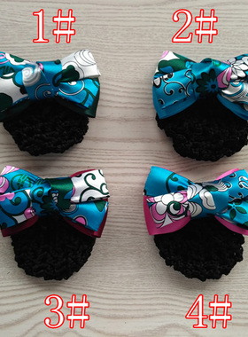 2020新款农业银行头饰发网职业盘 农行头花盘细网兜营业职员发饰