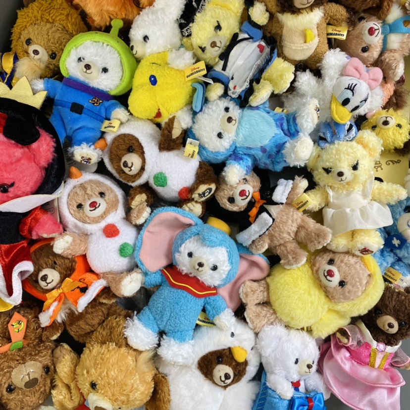 日本绝版正品 小飞象/史迪奇/三眼奇奇蒂蒂 变装大学熊 挂件