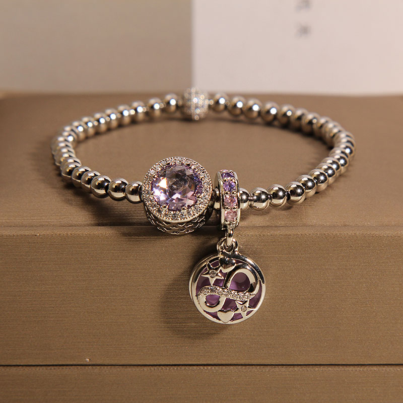 紫色闪耀星河少女心网红轻奢手环