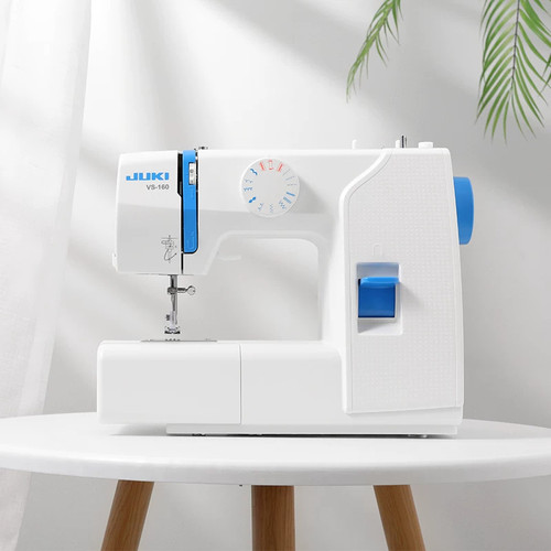 官方日本JUKI重机VS-160家用多功能台式小型缝纫机吃厚锁边新款