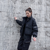 小个子白鸭绒帅气工装 2026年新款 夹克外套潮ins 短款 羽绒服女冬季