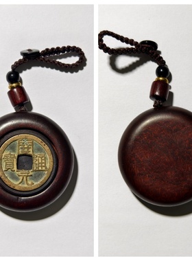 开元通宝把手件盒扭转乾坤铜钱币