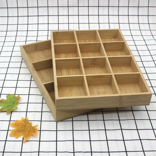 Бамбуковая и деревянная тарелка творческий горячий горшок ресторан Dugeon Special Sware Sware с овощным блюдом с твердым деревом на краске бамбуко