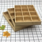 Бамбуковая и деревянная тарелка творческий горячий горшок ресторан Dugeon Special Sware Sware с овощным блюдом с твердым деревом на краске бамбуко