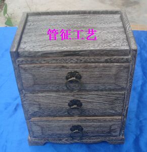 橱子木盒定做，包装盒、茶叶盒、收纳盒、礼品盒复古首饰盒烧色橱