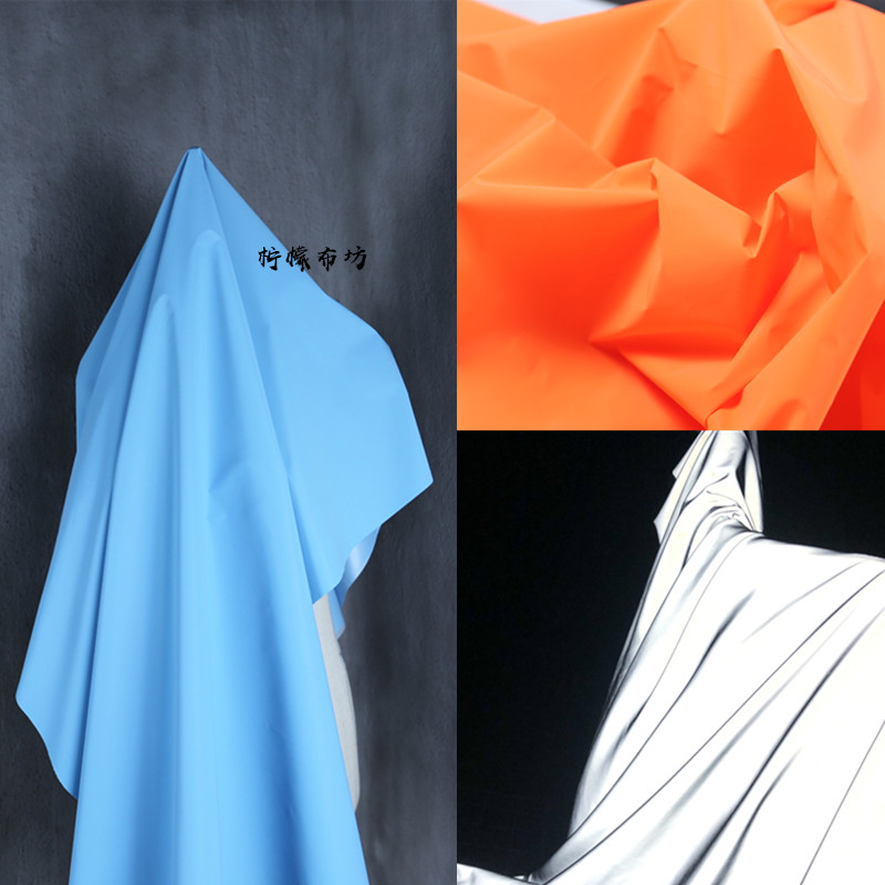 3m高亮夜光反光布料 科技感时装警示服胸贴面料 灯光照射反光布料