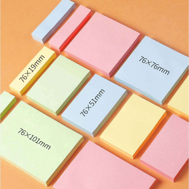 得力彩色创意外卖可撕便签贴纸