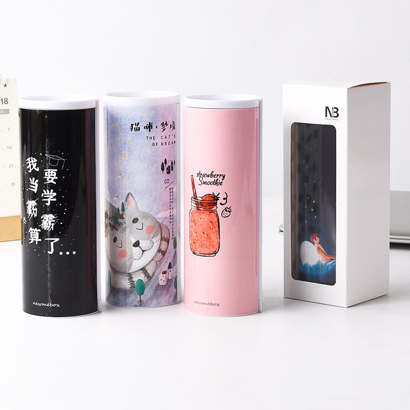 抖音同款网红文具盒多功能大容量笔盒男女孩高中生简约韩版小清新可爱笔袋韩国创意个性萌卡通小学生用铅笔盒