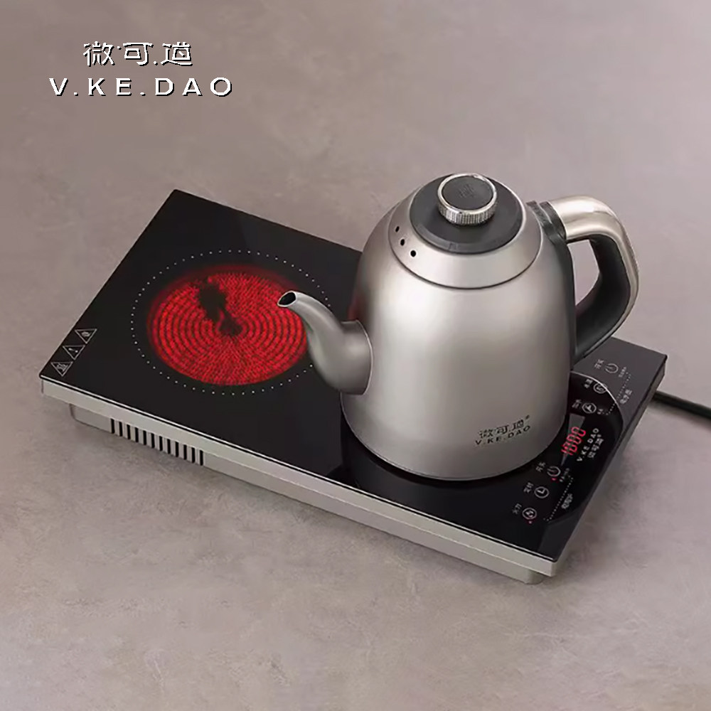 纯钛电热快速烧水壶嵌入式陶炉蒸煮一体壶全自动抽上水电