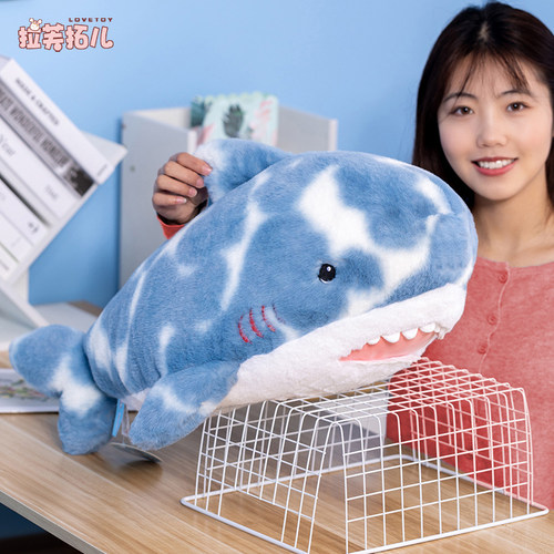 亲肤羽绒棉鲨鱼海豚海豹公仔玩偶
