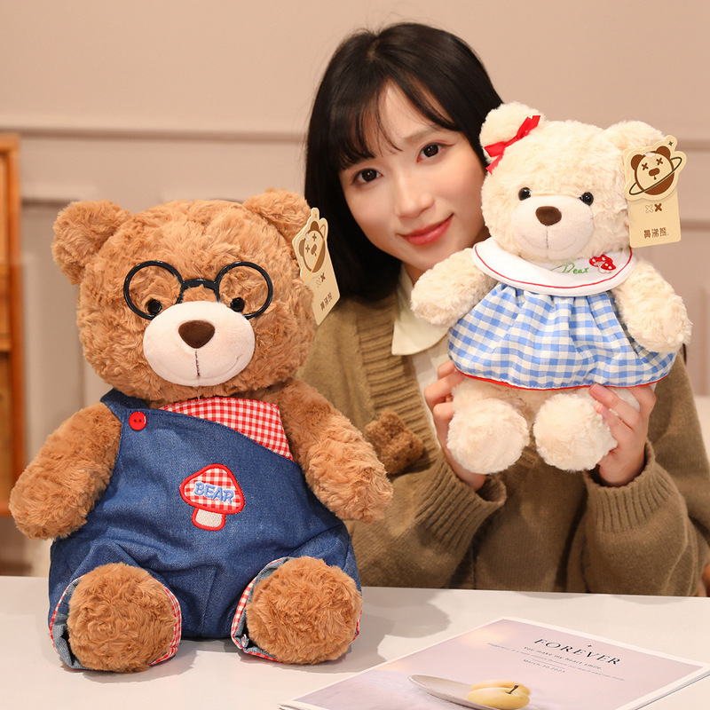 情侣小熊玩偶可爱泰迪熊毛绒玩具女生睡觉抱枕布娃娃大号公仔礼物