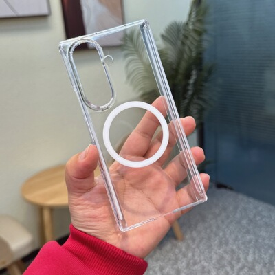 【现货秒发】适用三星ztrifold手机壳新款GalaxyZTriFold保护套sm-f9680透明samsung磁吸三折叠超薄硬外壳