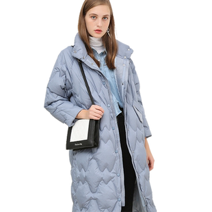 迪欧达羽绒服女中长款2025冬季新款休闲白鸭绒抗寒保暖时尚外套朝