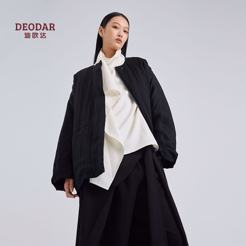 迪欧达高端鹅绒服女2025冬季新款90白鹅绒韩版短款羽绒服保暖外套