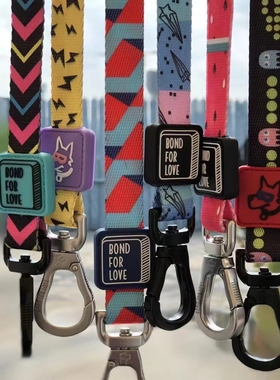 Bond for love多色宠物标准牵引绳金毛泰迪比熊松狮织带轻量型