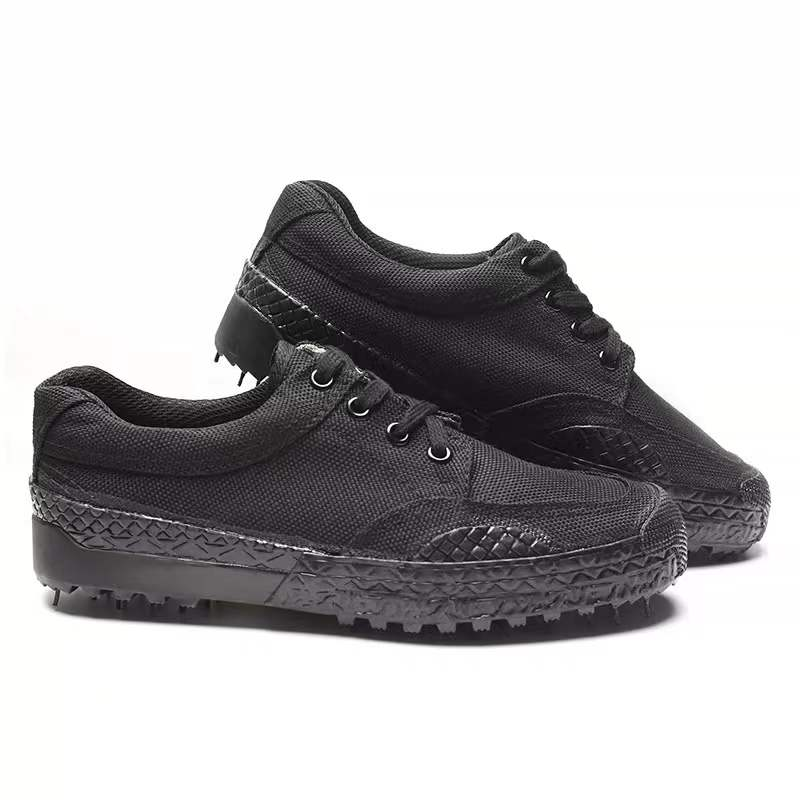 3554劳动干活劳保军训用防滑解放鞋男女迷彩帆布鞋民工工地低帮鞋