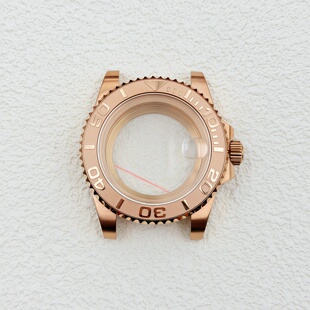 NH35手表改装配件40MM水鬼游艇精钢表壳 蓝宝石玻璃适NH34/36机芯