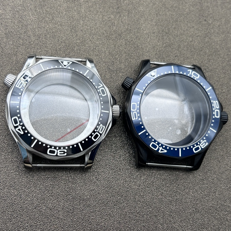 NH35表壳海马300精钢表壳41MM手表壳蓝宝石玻璃适装NH35/NH36机芯