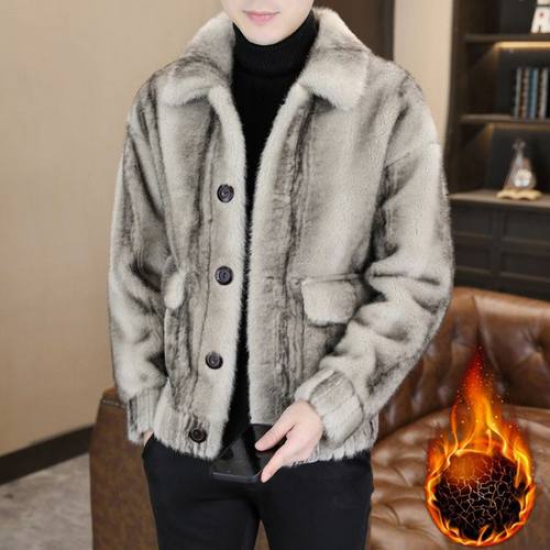 冬装仿水貂绒双面穿皮衣外套