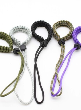 户外求生手链相机腕带伞绳编织绳挂件 手腕通用编织伞绳手环腕带