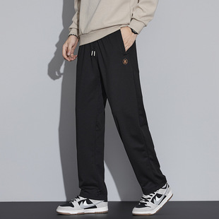 休闲卫裤男春夏季宽松百搭直筒裤青年男装薄款直筒运动裤子潮流